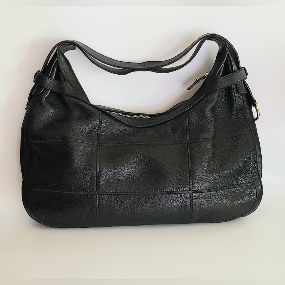 Salvatore Ferragamo Women's Black Leather Hobo Handbag Purse